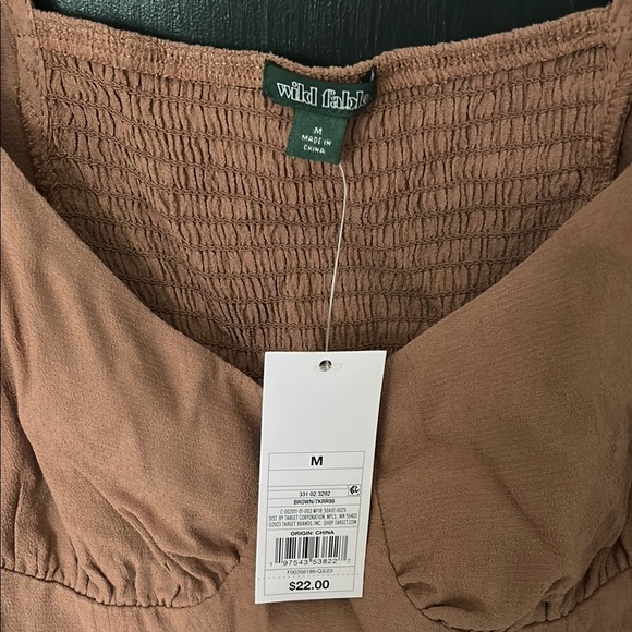 Wild Fable Pink Ruched Long Sleeve Blouse - Picture 2 of 3